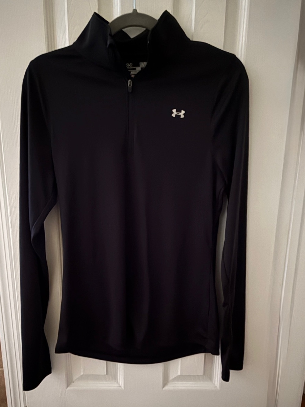UNDER ARMOR black 1/4 Zip Performance Pullover, M